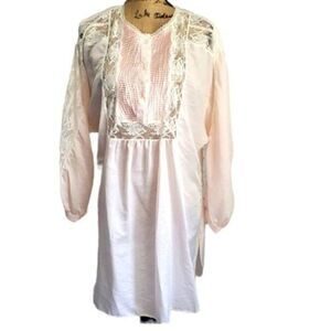 Vintage Pink Lace Nightgown